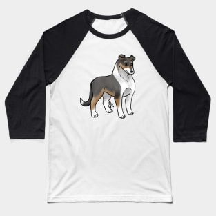 Dog - Smooth Collie - Tri-color Baseball T-Shirt